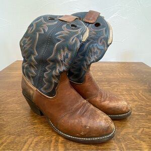 DOUBLE H BOOT COMPANY WESTERN MENS LEATHER HEELED STITCHED COWBOY BOOTS